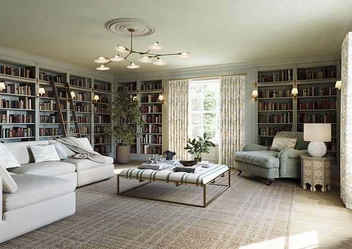 Yarrow, Chartreuse - Made to Measure Curtains - Image 7